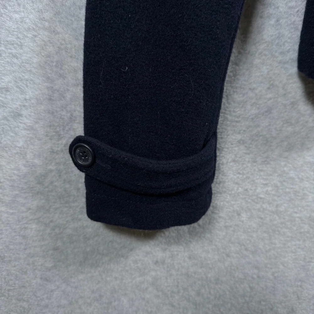 Vintage Abercrombie & Fitch Womens Medium Navy Blue Wool Blend Peacoat Jacket - Picture 5 of 16